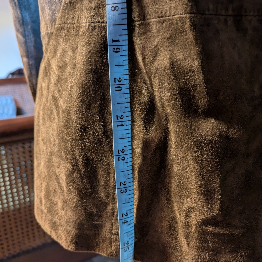 Women's Suede Jacket - Gray - image 7